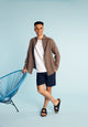 Givn Berlin Leinenshorts GBLAURIN mit Tunnelzug Shorts Midnight Blue (Linen)