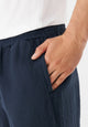 Givn Berlin Leinenshorts GBLAURIN mit Tunnelzug Shorts Midnight Blue (Linen)