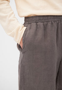 Givn Berlin Leinenshorts GBLAURIN mit Tunnelzug Shorts Taupe (Linen)