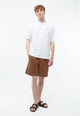 Givn Berlin Shorts GBLEIF aus Bio-Baumwoll Twill Shorts Pecan Brown