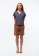 Givn Berlin Shorts GBORLANDA aus Bio-Baumwoll Twill Shorts Pecan Brown