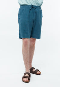 Givn Berlin Shorts GBPASCAL aus Bio-Baumwoll Musselin Shorts Basalt (Musselin)