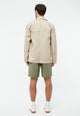 Givn Berlin Shorts GBPASCAL aus Bio-Baumwoll Seersucker Shorts Faded Olive (Structure)