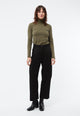 Givn Berlin Stoffhose GBMAIVE aus TENCEL™ mit einseitiger Liegefalte Trousers Black