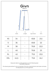Givn Berlin Stoffhose GBMAIVE aus TENCEL™ mit einseitiger Liegefalte Trousers Khaki