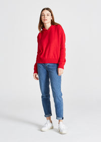 Givn Berlin Strick Hoodie FIONA aus Bio-Baumwolle Sweater Cyber Red