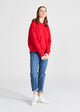 Givn Berlin Strick Hoodie FIONA aus Bio-Baumwolle Sweater Cyber Red