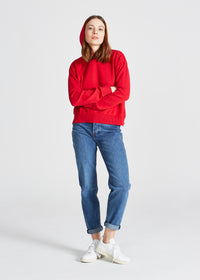 Givn Berlin Strick Hoodie FIONA aus Bio-Baumwolle Sweater Cyber Red
