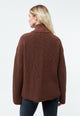 Givn Berlin Strickjacke GBABIGAIL aus Bio-Baumwolle mit Reißverschluss Cardigan Burned Brown
