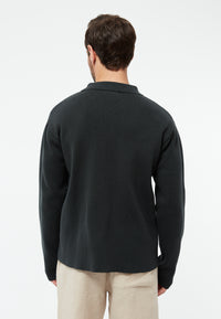 Givn Berlin Strickjacke GBOLE aus Bio-Baumwolle Cardigan Black