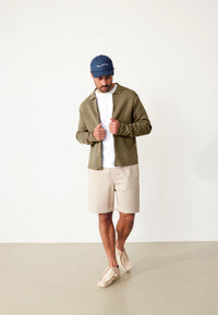 Givn Berlin Strickjacke GBOLE aus Bio-Baumwolle Cardigan Faded Olive