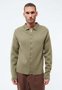 Givn Berlin Strickjacke GBOLE aus Bio-Baumwolle Cardigan Faded Olive