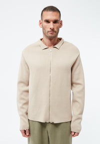 Givn Berlin Strickjacke GBOLE aus Bio-Baumwolle Cardigan Oat Beige