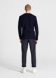 Organic Cotton Knit Sweater ADRIAN - Blue