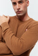 Givn Berlin Strickpullover ADRIAN aus Bio-Baumwolle Sweater Caramel Brown