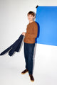 Givn Berlin Strickpullover AIDEN aus Bio-Baumwolle Sweater Golden Oak (Melange)