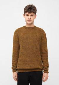 Givn Berlin Strickpullover AIDEN aus Bio-Baumwolle Sweater Golden Oak (Melange)