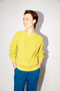 Givn Berlin Strickpullover ARIA aus Bio-Baumwolle Sweater Dusty Lime