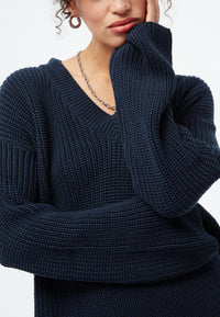 Givn Berlin Strickpullover ELSA aus Bio-Baumwolle Sweater Dark Blue