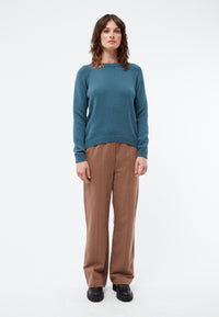 Givn Berlin Strickpullover ERICA aus Bio-Baumwolle Sweater Teal Blue