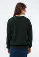 Givn Berlin Strickpullover GBARIA loose Fit aus Bio-Baumwolle Sweater Bottle Green