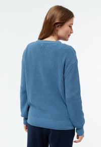 Givn Berlin Strickpullover GBARIA loose Fit aus Bio-Baumwolle Sweater Cloudy Blue
