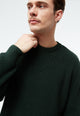 Givn Berlin Strickpullover GBBRENDAN loose Fit aus Bio-Baumwolle Sweater Bottle Green
