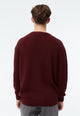Givn Berlin Strickpullover GBBRENDAN loose Fit aus Bio-Baumwolle Sweater Burgundy
