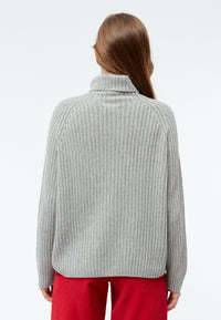 Givn Berlin Strickpullover GBCASSIA mit Rollkragen aus recyceltem Wollgemisch Sweater Mid Grey