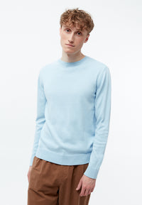 Givn Berlin Strickpullover GBCOSMO regular aus Bio-Baumwolle Sweater Ice Blue