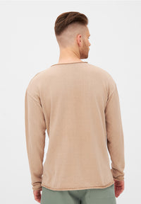 Givn Berlin Strickpullover GBDENIS aus Bio-Baumwolle Sweater Light Brown