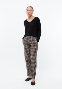 Givn Berlin Strickpullover GBLILLE cropped aus Bio-Baumwolle im Jacquard Muster Sweater Black (Jacquard)