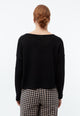 Givn Berlin Strickpullover GBLILLE cropped aus Bio-Baumwolle im Jacquard Muster Sweater Black (Jacquard)