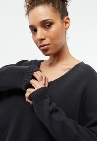 Givn Berlin Strickpullover GBLINNEA aus Bio-Baumwolle Sweater Black