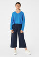 Givn Berlin Strickpullover GBLINNEA relaxed Fit aus Bio-Baumwolle Sweater French Blue