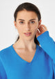 Givn Berlin Strickpullover GBLINNEA relaxed Fit aus Bio-Baumwolle Sweater French Blue