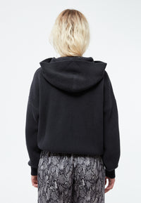 Givn Berlin Strickpullover GBMARIELLA relaxed Fit aus Bio-Baumwolle mit Kaputze Sweater Anthracite