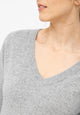 Givn Berlin Strickpullover LOUISA aus recycelter Wolle Sweater Grey Melange