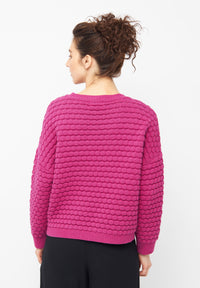 Givn Berlin Strickpullover GB-EMILY aus Bio-Baumwolle Sweater Berry Pink