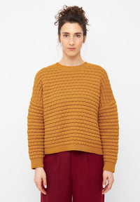 Givn Berlin Strickpullover GB-EMILY aus Bio-Baumwolle Sweater Golden Oak