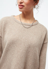 Givn Berlin Strickpullover PHILOU aus recycelter Wolle Sweater Beige