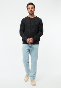 Givn Berlin Strickpullover RICO aus Bio-Wolle Sweater Dark Grey (Wool)