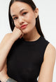 Givn Berlin Stricktop GBSHIRLEY aus Bio-Baumwolle Top Black (Jacquard)