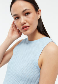 Givn Berlin Stricktop GBSHIRLEY aus Bio-Baumwolle Top Ice Water Blue (Jacquard)
