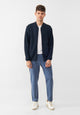 Givn Berlin Strukturierte Blousonjacke GBCARTER aus Bio-Baumwolle Jacket Dark Blue (Structure)
