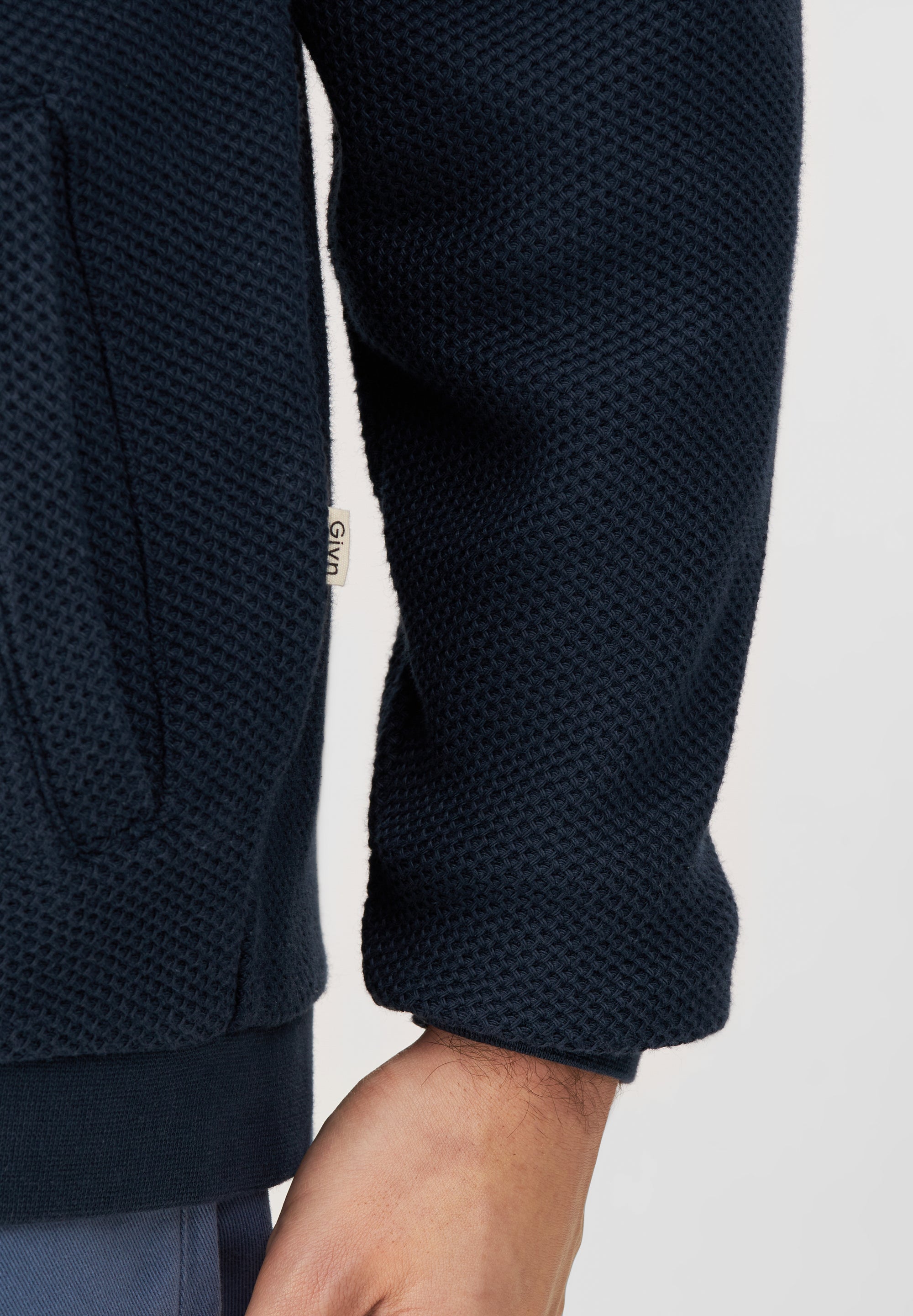 Givn Berlin Strukturierte Blousonjacke GBCARTER aus Bio-Baumwolle Jacket Dark Blue (Structure)