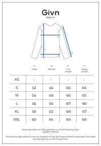 Givn Berlin Strukturierte Blousonjacke GBCARTER aus Bio-Baumwolle Jacket Dark Blue (Structure)