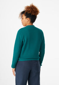 Givn Berlin Strukturierte Blousonjacke GBELLA aus Bio-Baumwolle Jacket Malachite Green (Structure)