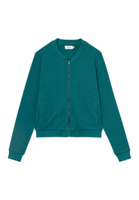 Givn Berlin Strukturierte Blousonjacke GBELLA aus Bio-Baumwolle Jacket Malachite Green (Structure)