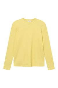 Givn Berlin Strukturiertes Longsleeve GBPITTIE relaxed Fit aus Bio-Baumwolle Longsleeve Lemon (Waffle)